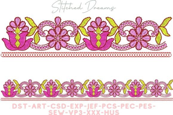 Blossom Harmony Embroidery Borders: A Guide for Stitching Enthusiasts