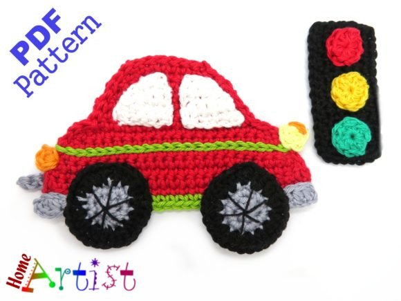 Car 1 Crochet Applique Pattern: A Versatile Craft for Personalized Creations