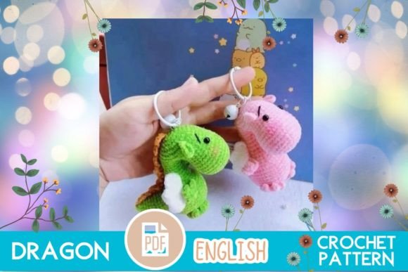 Crochet Dragon Toy Pattern PDF Amigurumi