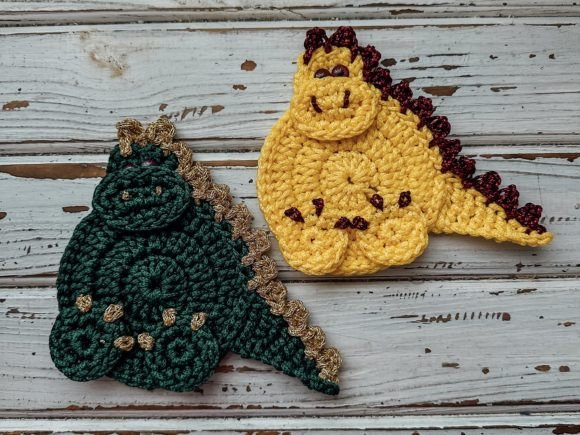 Crochet Pattern Dragon Coaster PDF Video