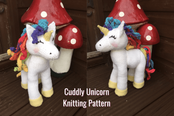 Cuddly Large Unicorn Knitting Pattern