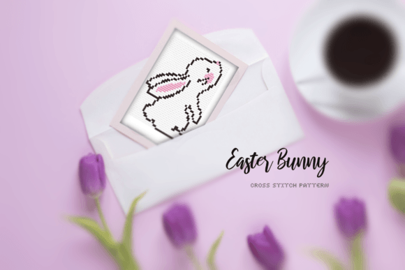 Easter Bunny Cross Stitch Pattern 2: A Simple and Adorable Small Easter Project
