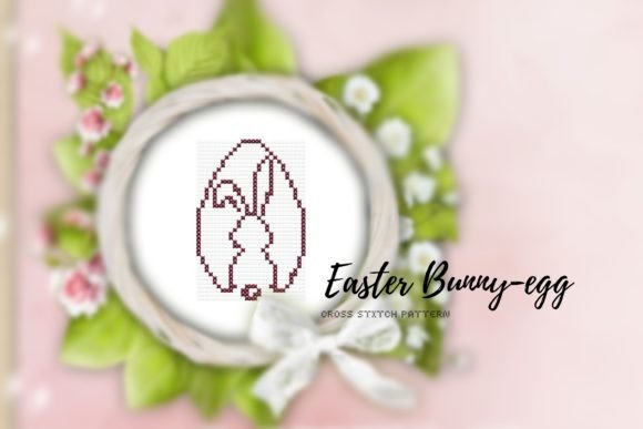 Easter Bunny Egg Cross Stitch Pattern: A Simple and Adorable Easter Project