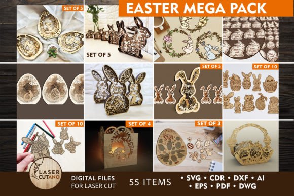 Easter MEGA PACK Laser Cut Designs: A Creative Powerhouse for Modern Makers