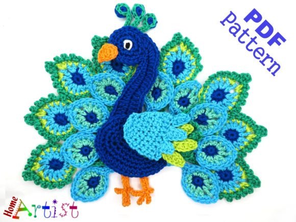 How to Make a Cute Crochet Peacock Applique: A Guide for Creative Crafting