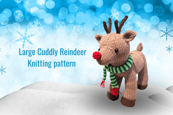 Knit a Cuddly Reindeer Companion with This Easy Reindeer Knitting Pattern