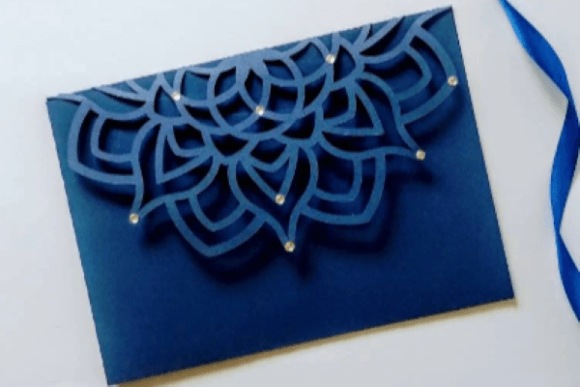 Mandala Tri Fold Pocket Card