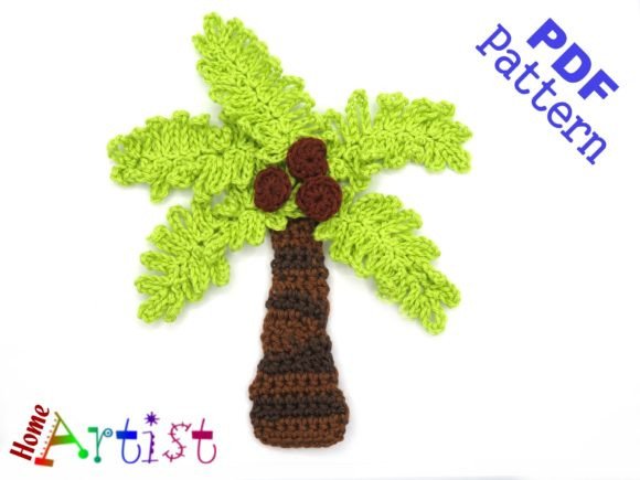 Palmtree Crochet Applique Pattern: A Versatile Addition to Your Crafting Projects
