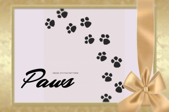 Paws. Cross Stitch Pattern: A Simple and Adorable Project for Pet Lovers