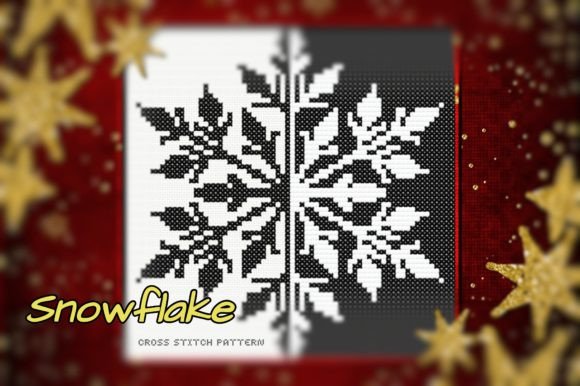 Snowflake Cross Stitch Pattern for Beginners