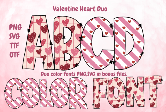 Valentine Heart Duo Font