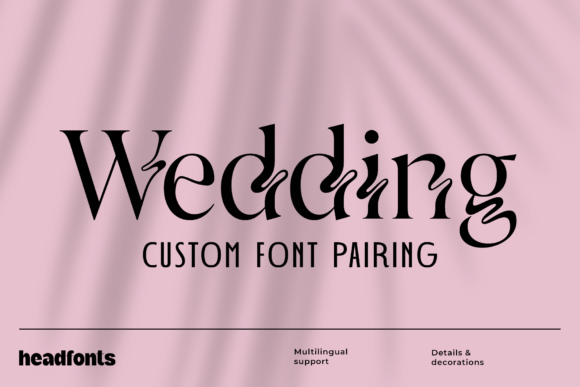 Wedding Font Duo for Timeless Elegance